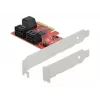 SATA PCI Express x4 karta DeLOCK 6 portov Low Profile formát