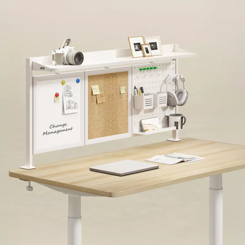 Oddeľovač na stôl Ergo Office ER-300 W, šírka 1250 mm, maximálne zaťaženie 10 kg