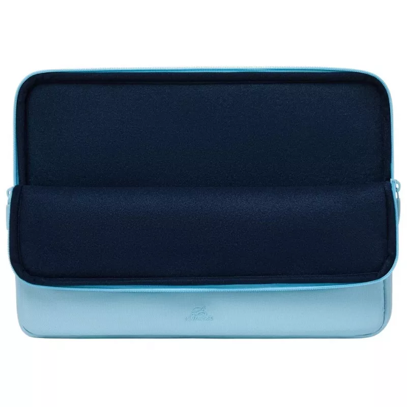 Puzdro na notebook Rivacase Riva Szuzuka 14 palcov pastelovo modrá – ochranné neoprénové puzdro pre 14-palcové notebooky