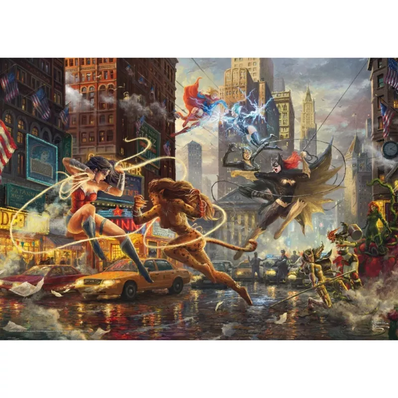 Thomas Kinkade Studios: DC Justice League - The Women of DC, puzzle 1000 dielikov