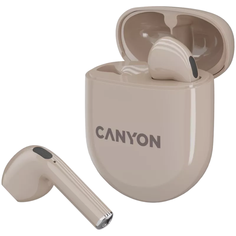 Canyon Bluetooth headset TWS-6 Gaming Mode/BT 5.3 béžový retail (CNS-TWS6BE)