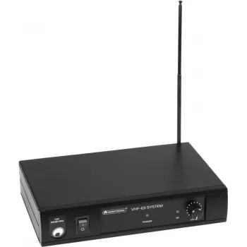 Bezdrôtový mikrofónový systém Omnitronic VHF-101 — VHF 214,35 MHz, jednokanálový ručný mikrofón