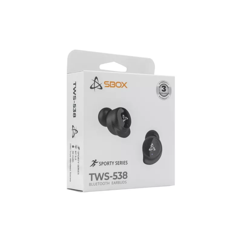 Slúchadlá SBOX EB-TWS538 čierna