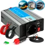 Automobilový menič napätia Extralink OPIM-500W 12V, 500W modifikovaný sínus, hliníkové puzdro, aktívne chladenie