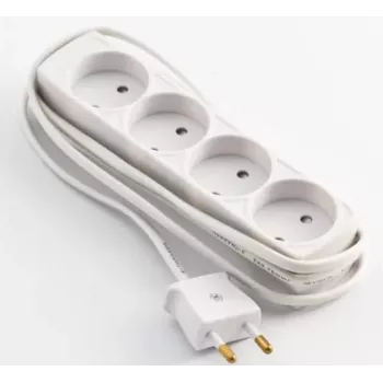 Microconnect GRUELU4H015 predlžovací kábel 1,5 m 4 AC zásuvky interiér biely