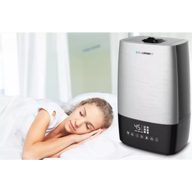Zvlhčovač vzduchu Blaupunkt AHS801 parný 5 L čierny strieborný