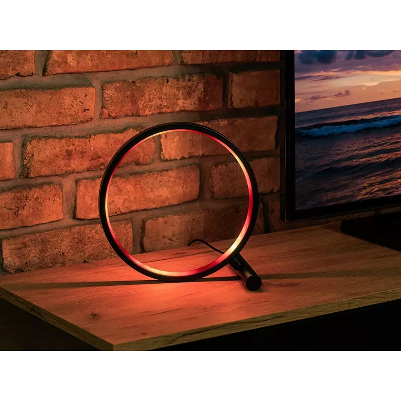 Stolná lampa TRACER Ambience Smart Circle LED RGB — dekoratívny inteligentný LED kruh