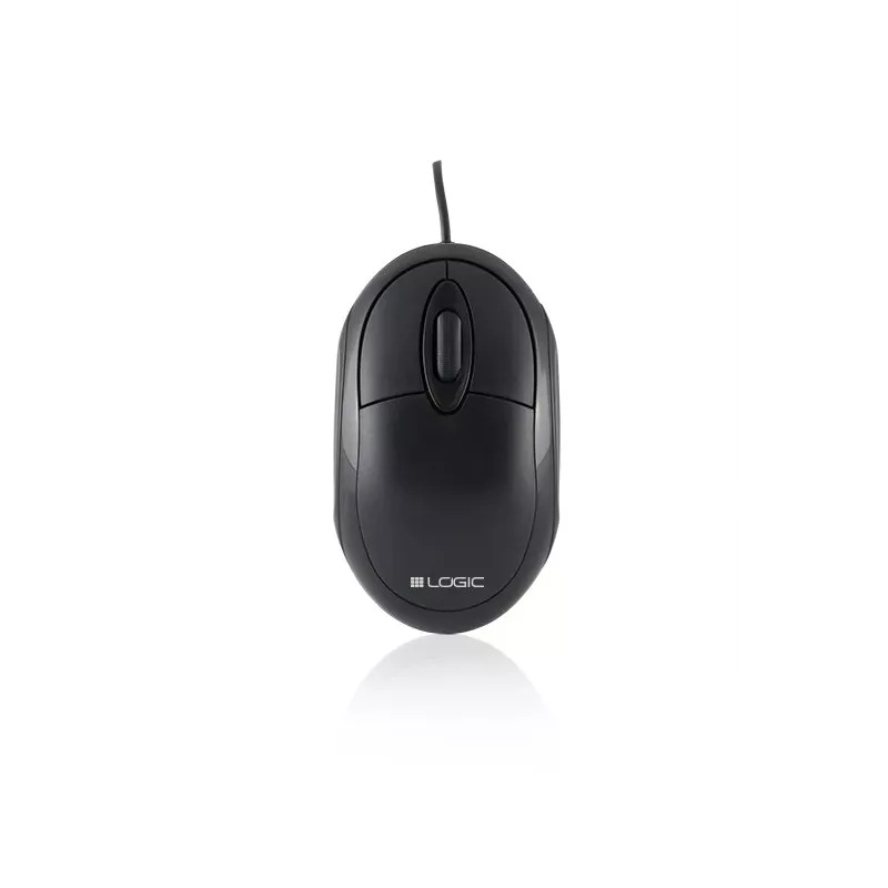 Logic Lm-11 - myš - optická - káblová - USB - čierna