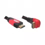 DELOCK kábel HDMI A-A konektor samec/konektor samec zahnutý 2m