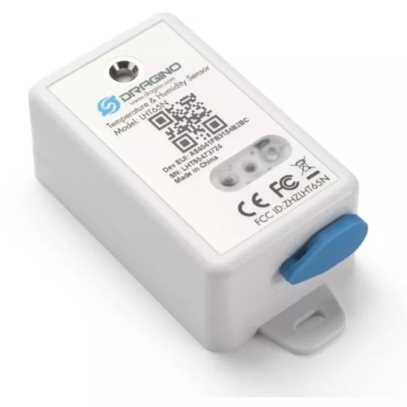 DRAGINO LoRaWAN teplotný & vlhkostný senzor LHT65S-EU868-E3 — LoRaWAN EU868 environmentálny senzor