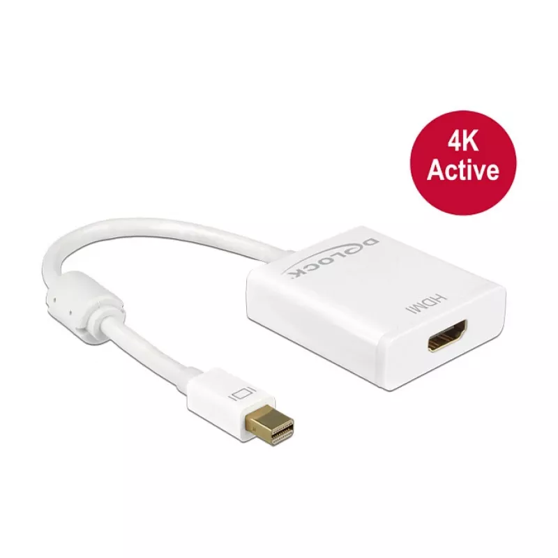 DeLock Mini DisplayPort 1.2 > HDMI (ST-BU) adaptér 4K biela