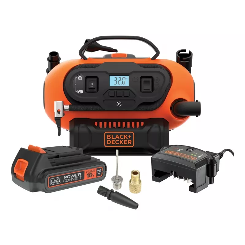Black & Decker BDCINF18N-QS vzduchový kompresor 160 l/min AC/zapaľovač