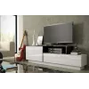 Cama TV skrinka SIGMA 3 180 biela/biela lesklá + čierna