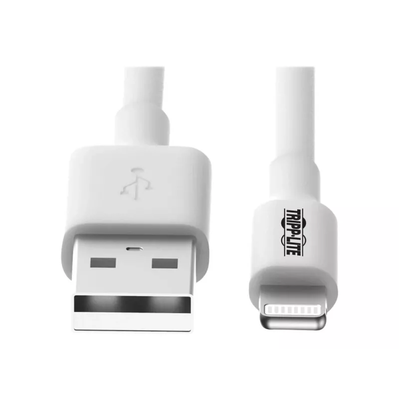 Eaton Tripp Lite Series USB-A na Lightning sync/nabíjací kábel (M/M) - MFi certifikovaný, biely, 6 ft. (1,8 m) - dátový/napájací kábel - USB samec na Lightning