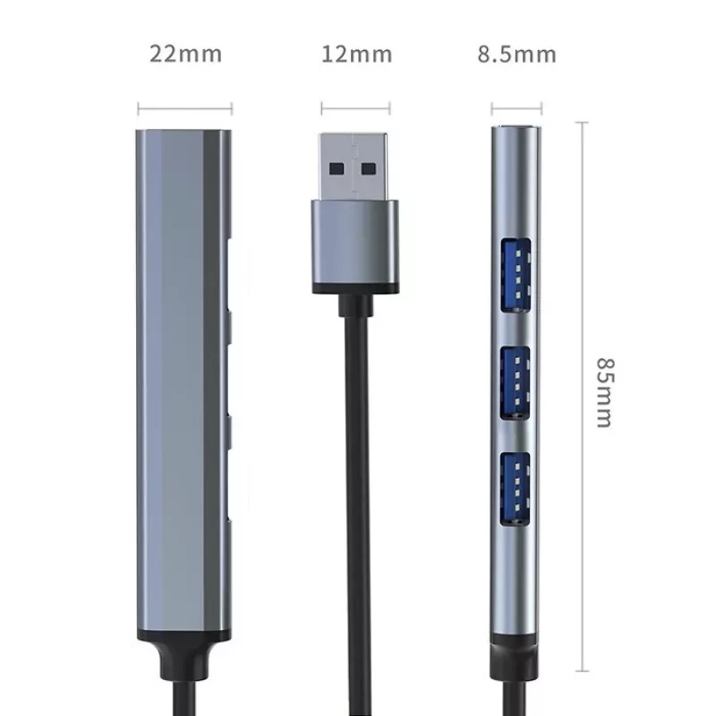 HUB adaptér USB 3.0 4in1, 4x USB 3.0