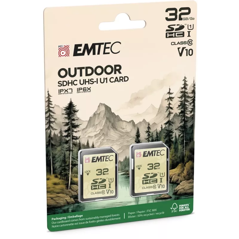 Flash pamäť Emtec 32 GB UHS-I U1 V10 Outdoor ECMSD32GHCU1ORP