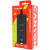 CANYON nabíjačka H-10 PD 20W QC 3.0 18W 2USB-A 2USB-C stolová čierna
