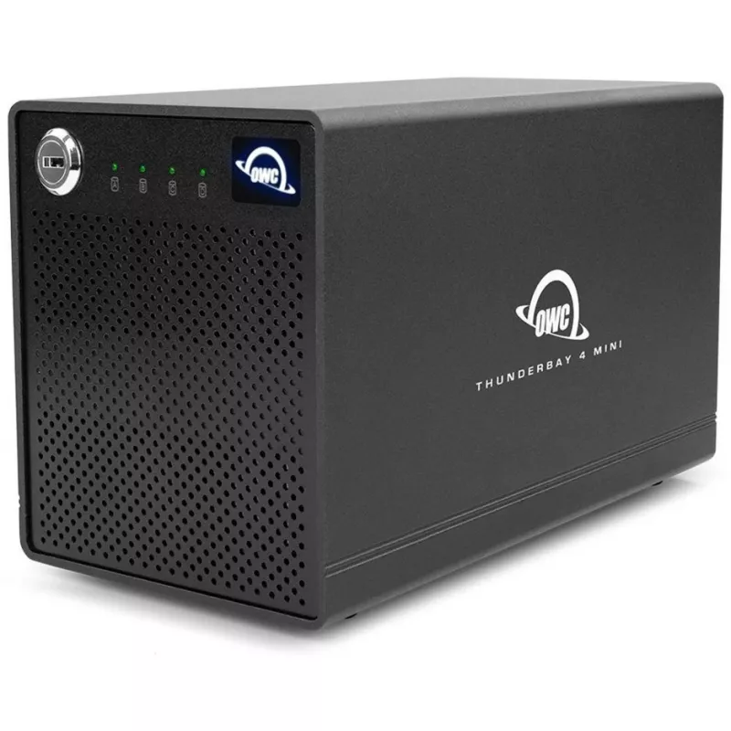 ThunderBay 4 mini, puzdro na disky čierne, profesionálne 4-diskové HDD/SSD Thunderbolt-3 puzdro