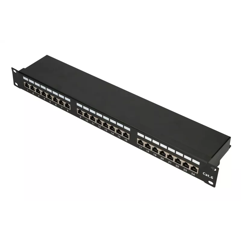 Extralink CAT6 STP V2 | patch panel | 24 portov