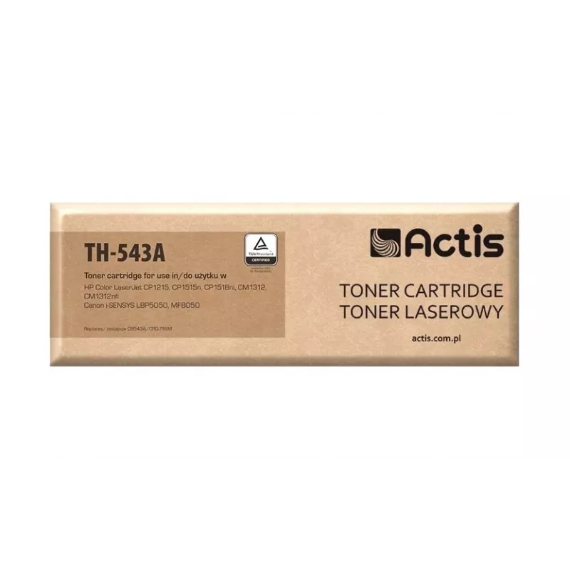 Actis TH-543A toner (náhrada za HP 125A CB543A, Canon CRG-716M; štandard; 1 500 strán; purpurová)