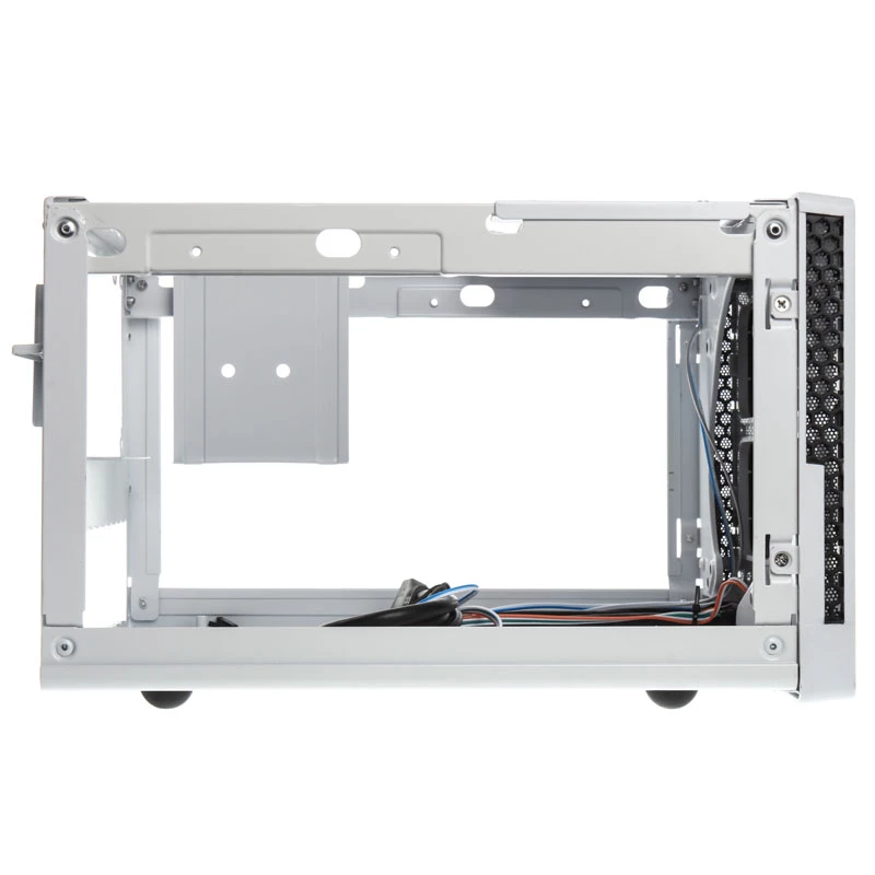 SilverStone SUGO SG13 - Desktop - Mini-DTX - bez napájacieho zdroja (AT / PS/2) - čierna, biela - USB/Audio (SST-SG13WB-Q)