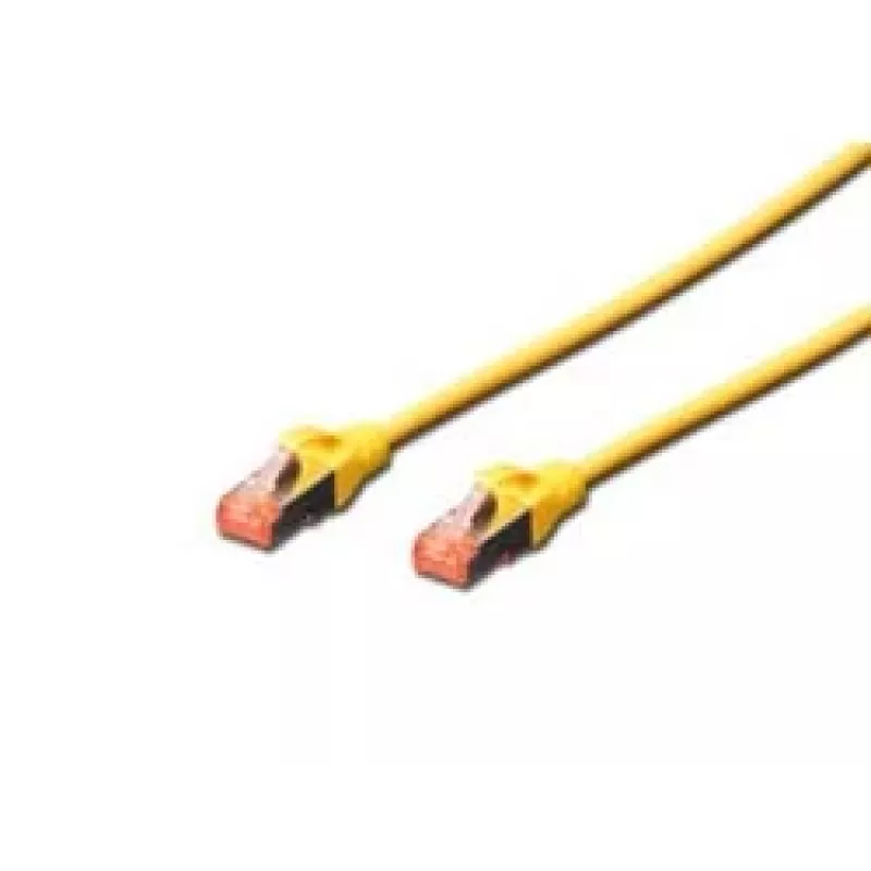 DIGITUS CAT6 S/FTP patch kábel, 5 m, žltý, balenie 10 ks