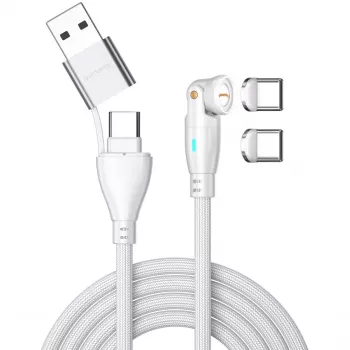 USB kábel 4smarts 541236 USB 2.0 1,8 m USB C biely