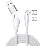 USB kábel 4smarts 541236 USB 2.0 1,8 m USB C biely