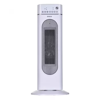 Elektrický keramický ohrievač NOVEEN PTC3000, 2000 W (1200 W min), LED displej, časovač, diaľkový ovládač, oscilácia, biela