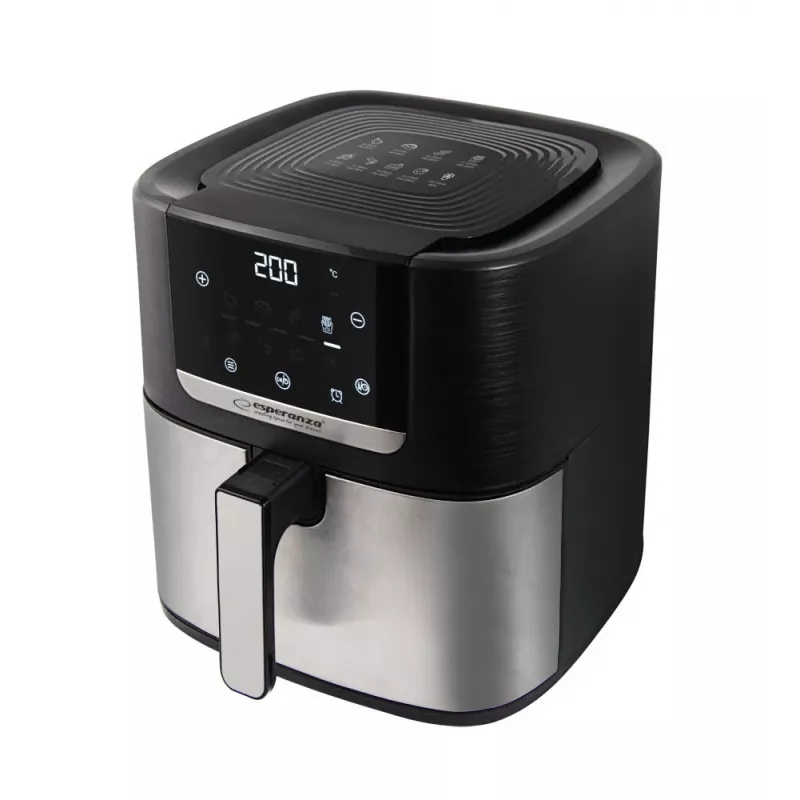 Esperanza EKA004 Pollo Fritto teplovzdušná fritéza bez tuku, 8 L, 1700 W, inox