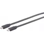 USB kábel S/CONN 13-28405 USB 2.0 4 m USB-C čierny