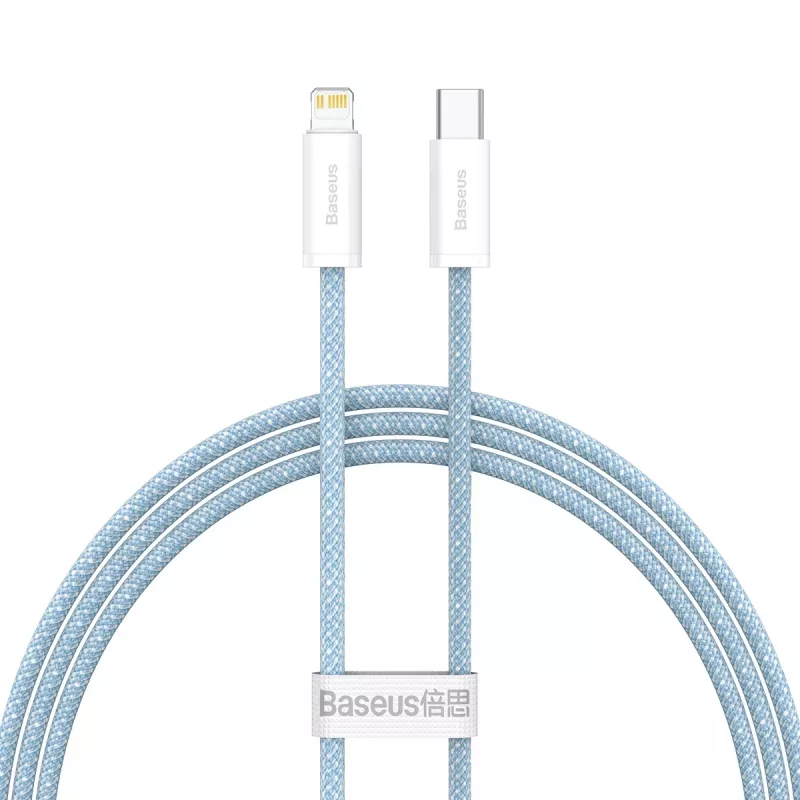 USB-C kábel pre Lightning Baseus Dynamic Series, 20W, 1 m (modrá)