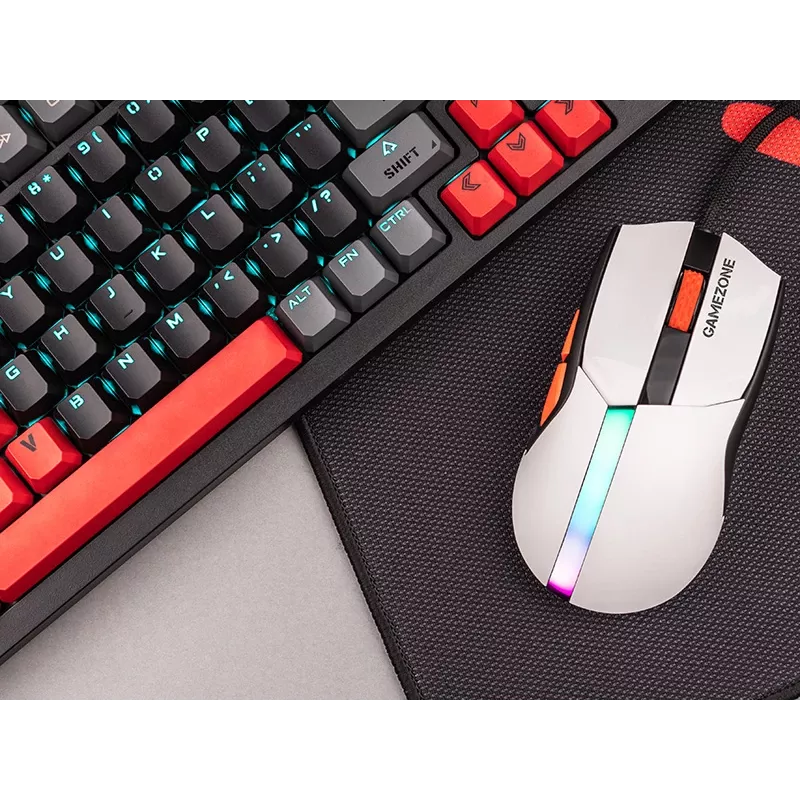 Myš Tracer 47417 Gamezone Cool White RGB USB