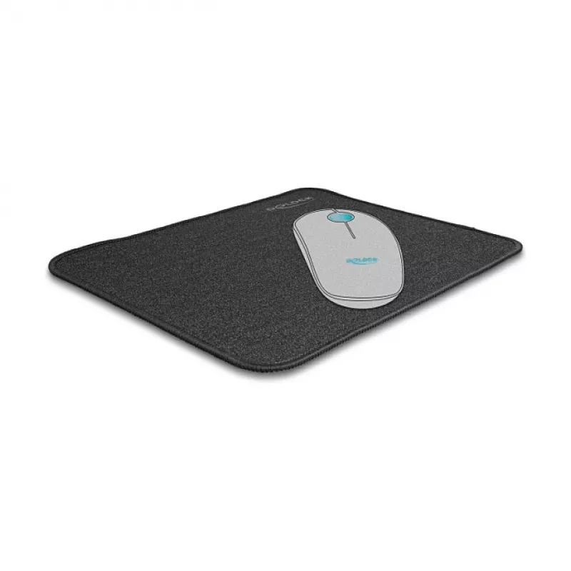 Podložka pod myš DeLOCK trblietavá-čierna 300x245mm guma protišmyková