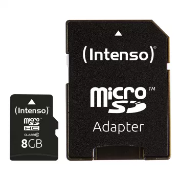 PAMÄŤOVÁ KARTA MICRO SDHC 8GB C10/W/ADAPTER 3413460 INTENSO
