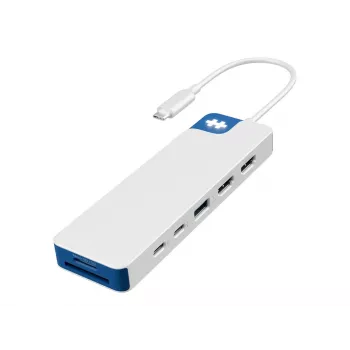 Hyper HyperDrive Flex 9-portový Dual-4K-HDMI dock, biely/modrý | HD4103BUGL | počet HDMI portov 2