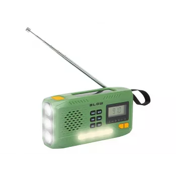 Prenosné AM/FM solárne rádio BLOW RA13 77-551# – ľahké, solárne nabíjanie bez batérií