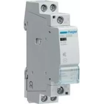 Elektrické relé Hager ESC225S, 230 V AC vstup, 25 A kontaktný prúd, sivá, 17,85×60×83 mm