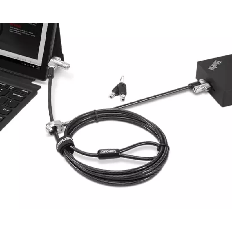 Lenovo 4XE1B81916 káblový zámok čierny 1,8 m