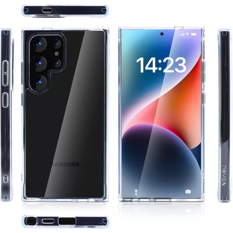 Puzdro nevox StyleShell SHOCKFlex Galaxy S25 Ultra transparentné 6,8 palca