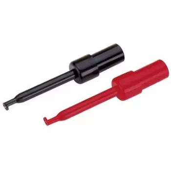 Sada testovacích sond Voltcraft 108542, 2-mm konektor, CAT I, čierna a červená