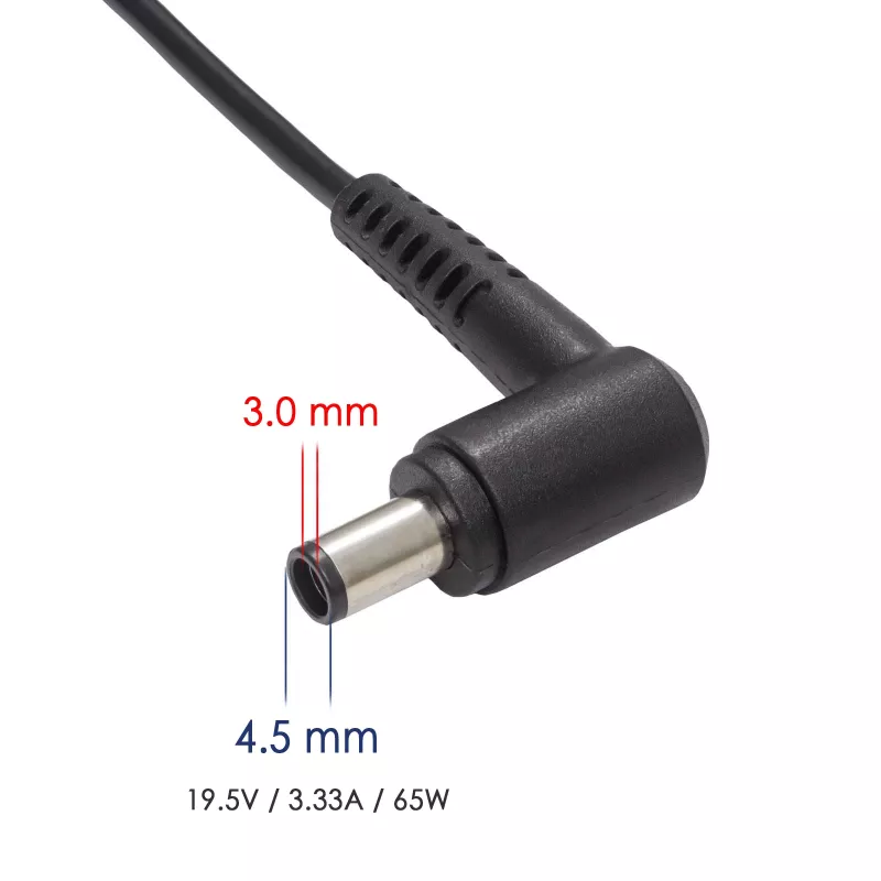 Akyga AK-ND-58 napájací zdroj pre notebook 19,5 V / 3,34 A, 65 W, konektor samec 4,5 x 3,0 mm s kolíkom, pre Dell