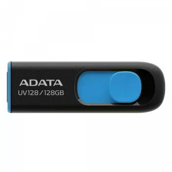 ADATA DashDrive UV128 128GB USB flash disk USB Type-A 3.2 Gen 1 (3.1 Gen 1) Čierna, Modrá