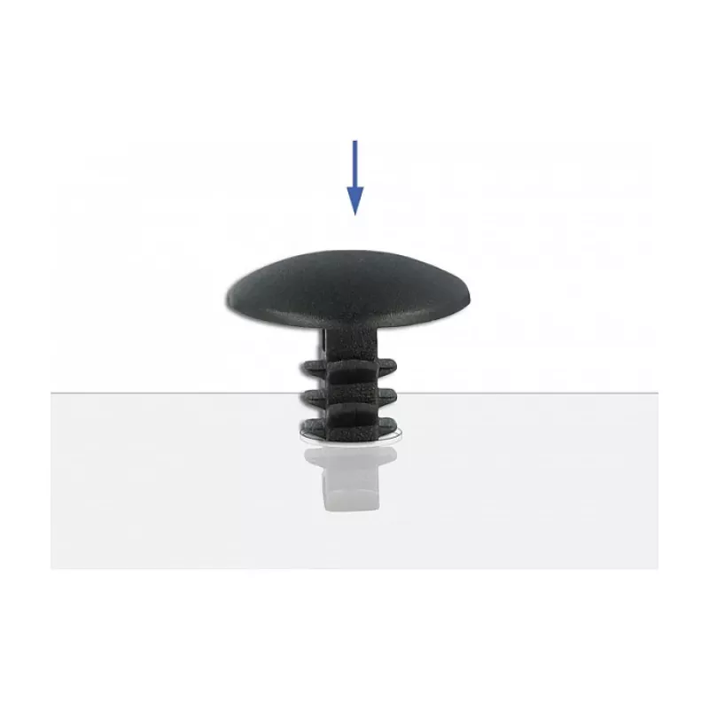 Vianočný stromčekový klip DeLOCK 60188 čierny nylon 10 ks