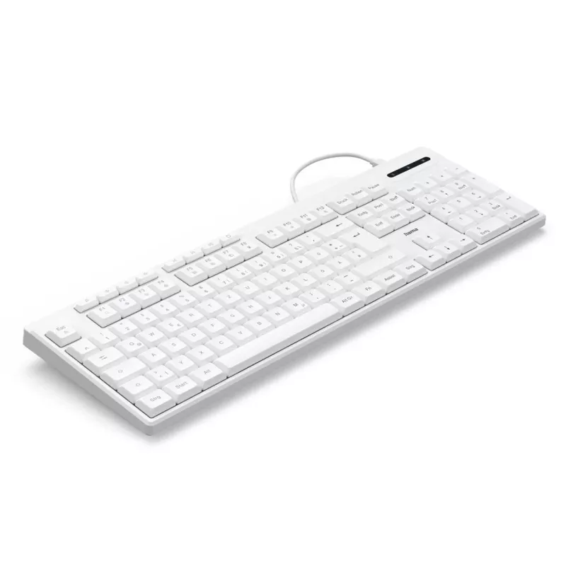 Drôtová klávesnica Hama CK-200 USB biela