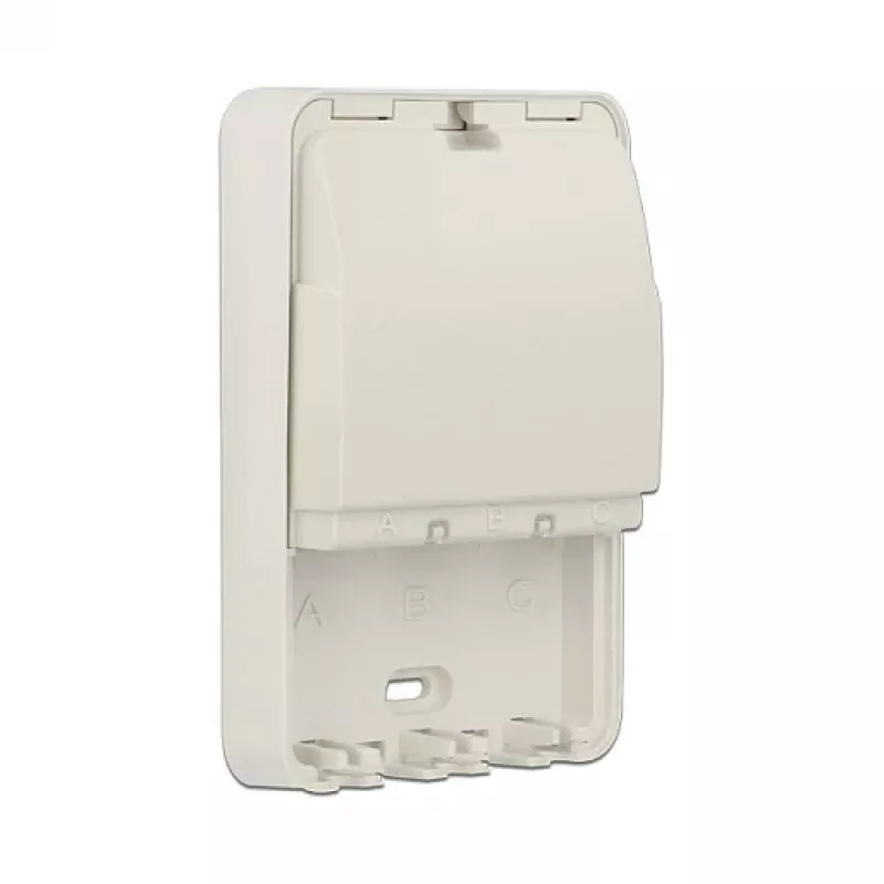 Nástenná a rozvodná krabica DELOCK 86262, biela, 82×120×31 mm