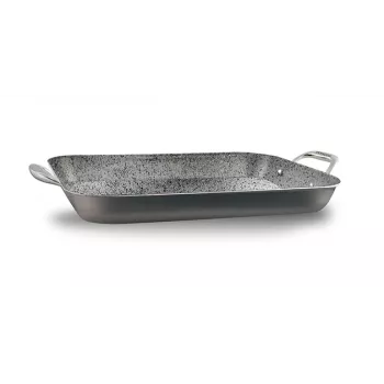 Liatinový gril na steaky Pensofal Invictum Professional 35x26 cm, rebrovaná grilovacia panvica