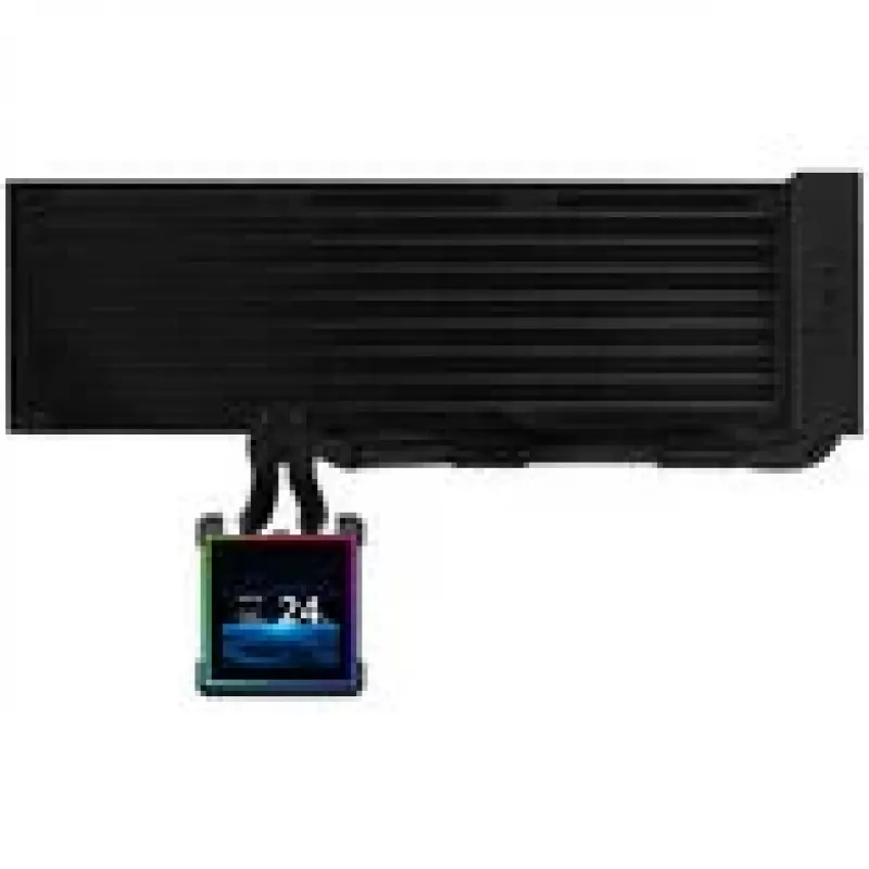 AiO kvapalinový chladič Lian Li HydroShift II LCD-S 360mm — RGB LCD displej, bez ventilátorov