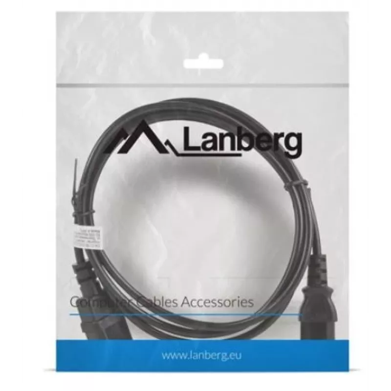 Napájací kábel Lanberg CA-C13E-10CC-0018-BK čierny 1,8 m