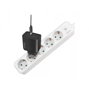 LogiLink LPS246. Dĺžka kábla: 1,5 m, Počet AC výstupov: 5 AC výstupov, Podpora umiestnenia: Vnútorné. Vstupné AC napätie: 250 V, Maxim